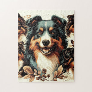 Färgning av Cute Australian shepherd Pussel