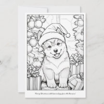 Färgning av Cute Hund Art