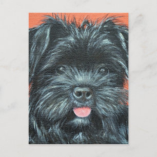 Färgning av Cute Terrier-Hund Vykort