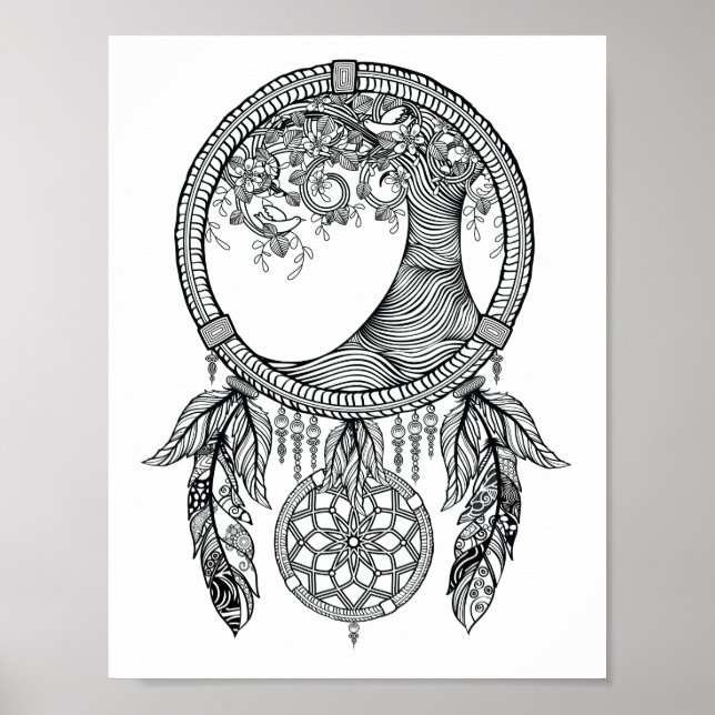 Färgning av Dreamcatcher Poster (Framsidan)