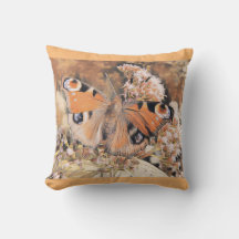 Färgning av en fjäril på orange på blommor