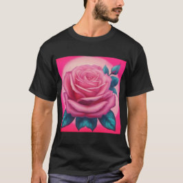 Färgning av en innersta rosa ros t shirt