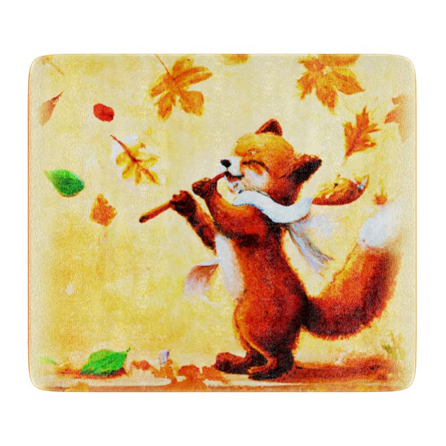 Färgning av en Lycklig singing Red Fox. Köp nu (Framsidan)