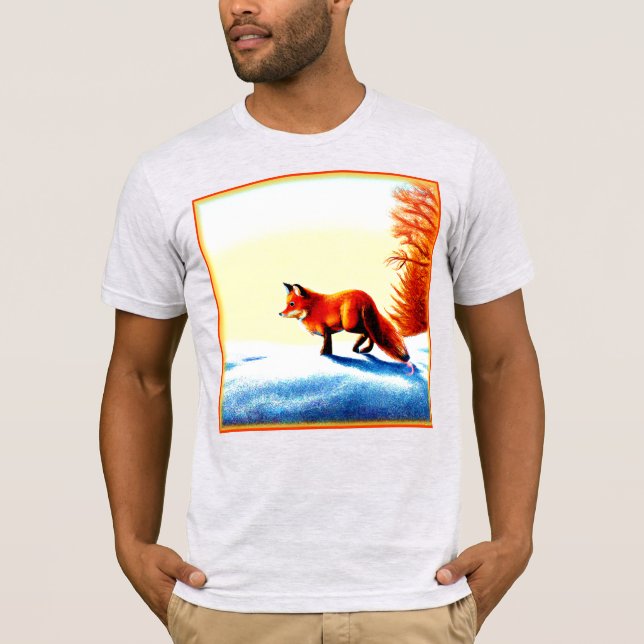 Färgning av en röd räv. Köp nu T Shirt (Framsida)