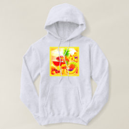 Färgning av exotiska tropiska frukter. Köp nu Hoodie