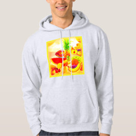 Färgning av exotiska tropiska frukter. Köp nu Hoodie