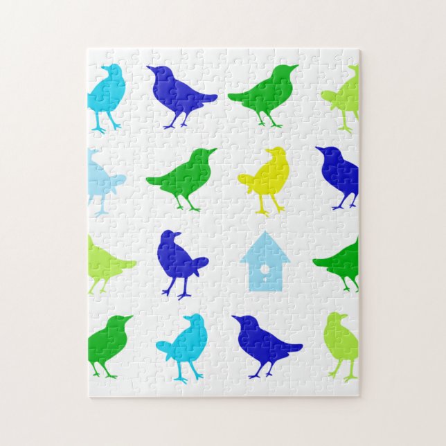 Färgning av Färgad Birds av Chariklia Zarris Pussel (Vertikal)