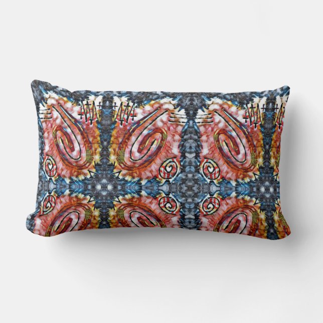 Färgning av finger - rundad lumbarkudde (Framsida)