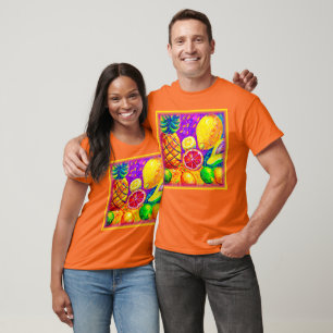Färgning av frukt. Köp nu T Shirt