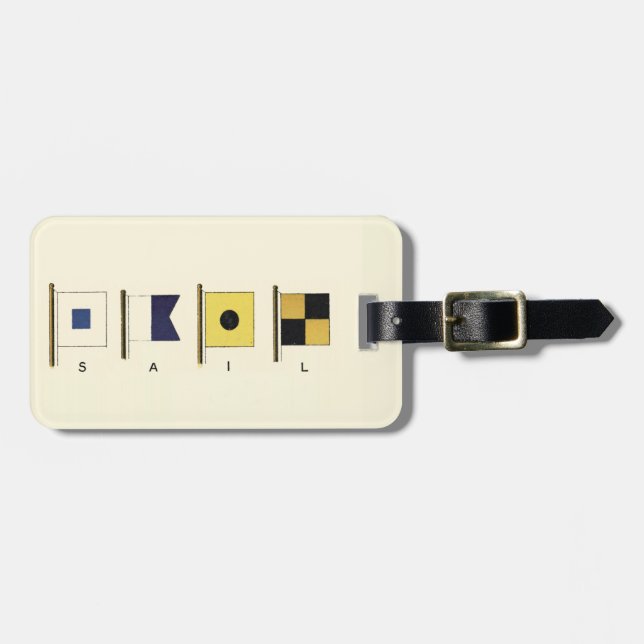 Färgning av fyra Flaggor med baksida Bagagebricka (Horisontell Framsida)