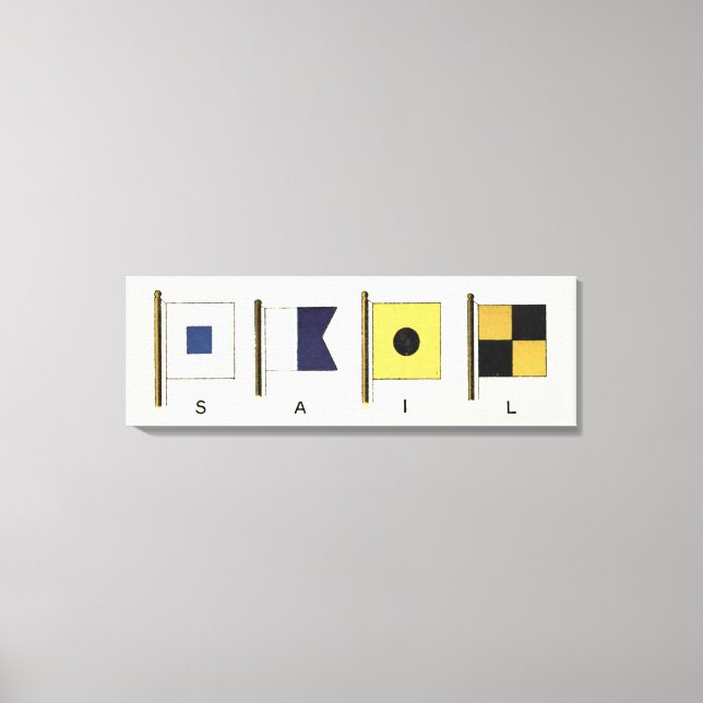 Färgning av fyra Flaggor med baksida Canvastryck (Framsida)