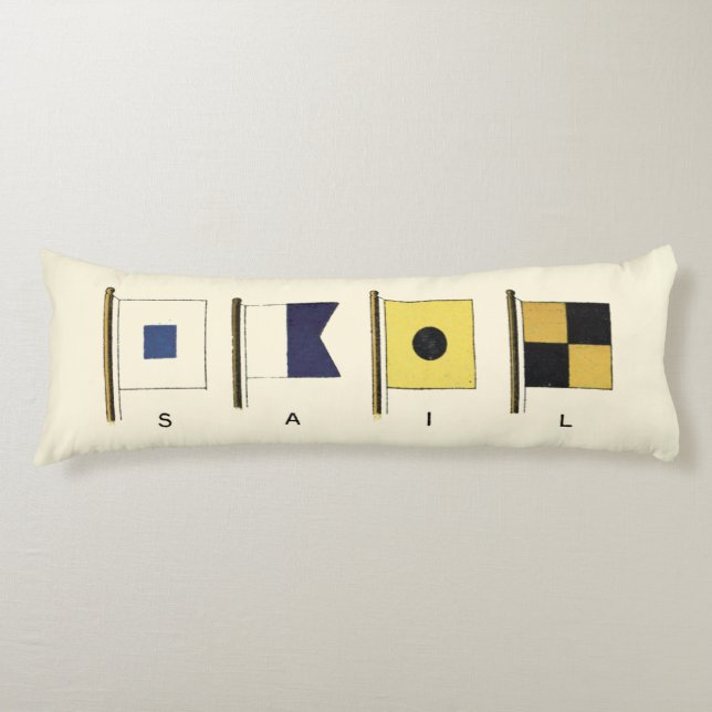 Färgning av fyra Flaggor med baksida Kroppskudde (Framsidan)