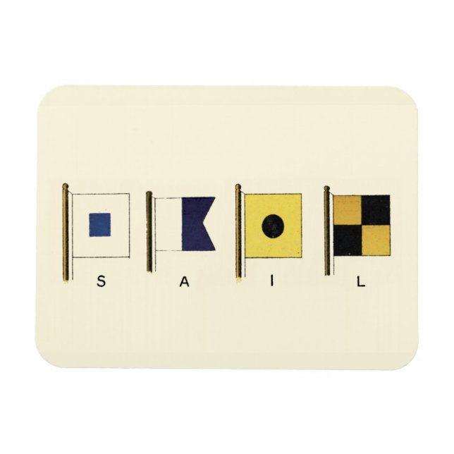 Färgning av fyra Flaggor med baksida Magnet (Horisontell)