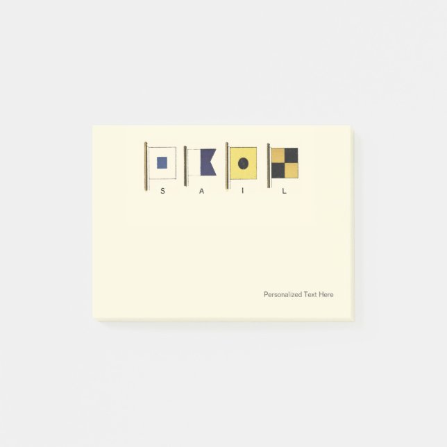 Färgning av fyra Flaggor med baksida Post-it Block (Framsida)