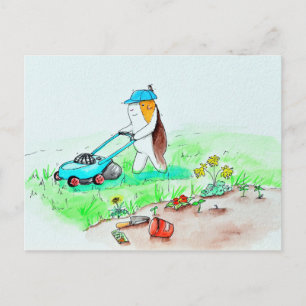 Färgning av Gardener Gris Vykort