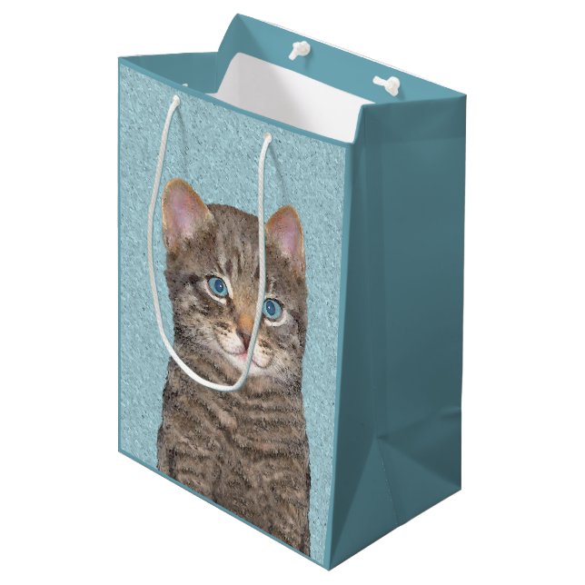 Färgning av grått Tabby katt - Cute Original Cat A (Framsidan Vinklad)