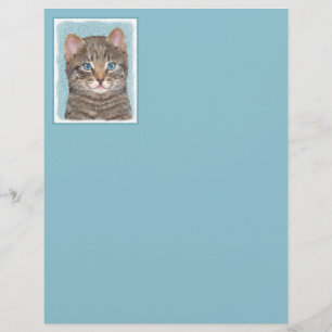 Färgning av grått Tabby katt - Cute Original Cat A