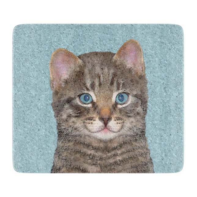 Färgning av grått Tabby katt - Cute Original Cat A (Framsidan)