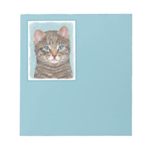 Färgning av grått Tabby katt - Cute Original Cat A Anteckningsblock