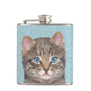Färgning av grått Tabby katt - Cute Original Cat A Fickplunta