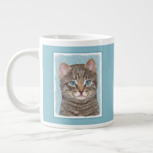 Färgning av grått Tabby katt - Cute Original Cat A Jumbo Mugg