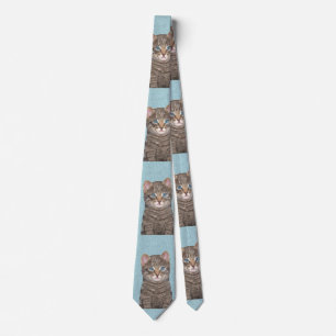 Färgning av grått Tabby katt - Cute Original Cat A Slips