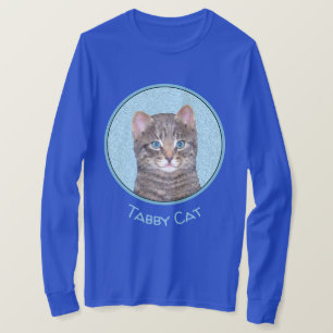 Färgning av grått Tabby katt - Cute Original Cat A T Shirt