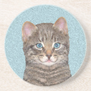 Färgning av grått Tabby katt - Cute Original Cat A Underlägg