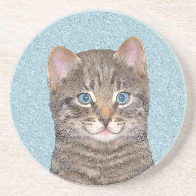 Färgning av grått Tabby katt - Cute Original Cat A Underlägg (Framsidan)
