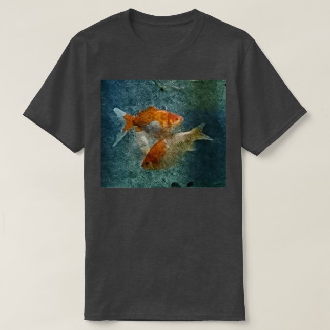 Färgning av guldfisk t shirt (Design framsida)