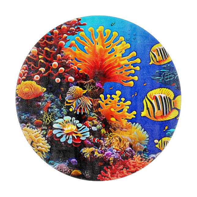 Färgning av havets undervattensliv (Framsidan)