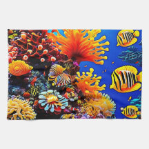 Färgning av havets undervattensliv