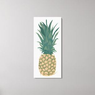 Färgning av hela den mogna ananas, packad kanvas