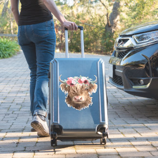 Färgning av höglandskon Klassisk T-Shirt Klistermärken