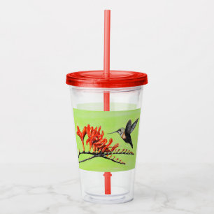 Färgning av Hummingbird och Crocosmia Take Away Mugg