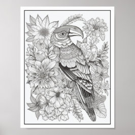 Färgning av inspiration/Vuxen Poster