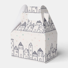 Färgning av julbyn Bok i Snö Presentaskar