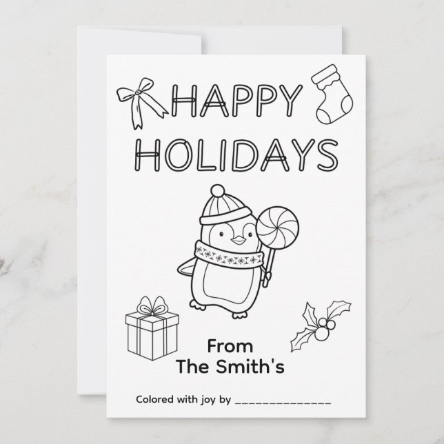 Färgning av julkort (Framsida)