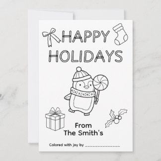 Färgning av julkort