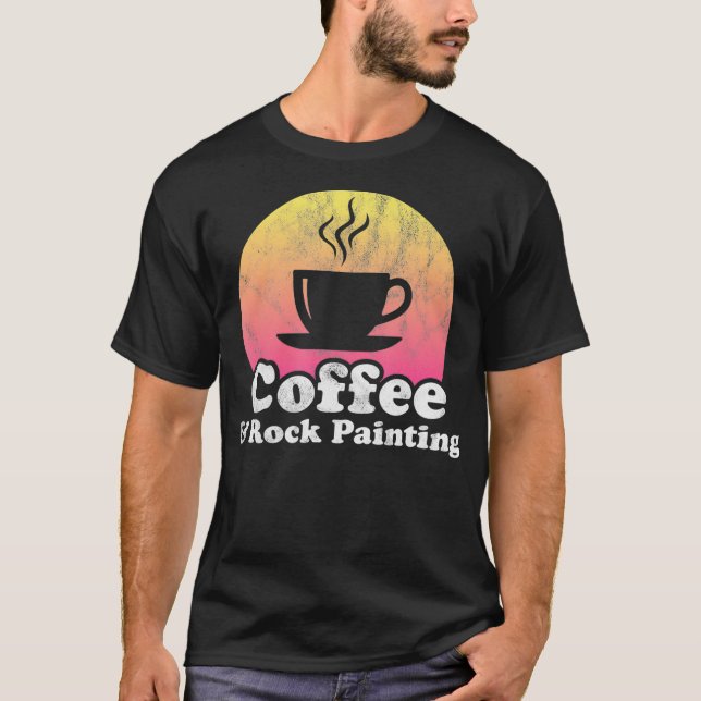 Färgning av kaffe och Sten T Shirt (Framsida)