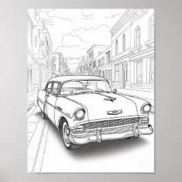 Färgning av klassisk Vuxen Poster