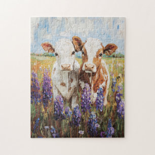 Färgning av koskalor Lupine Flowers Pussel