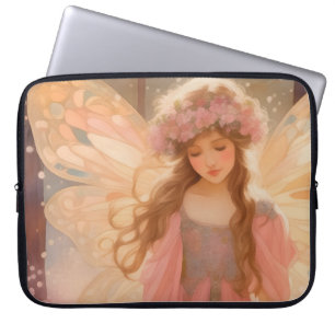 Färgning av kute Rosa Fairy Fantasy Laptop Fodral