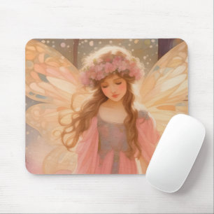 Färgning av kute Rosa Fairy Fantasy Musmatta