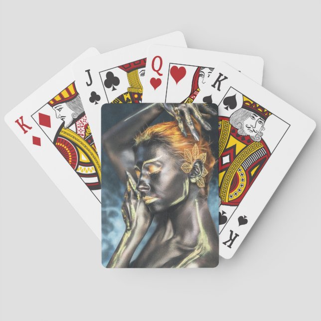 Färgning av mörkens skal casinokort (Baksidan)