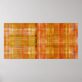 Färgning av orange Art Färg Poster Skriv ut