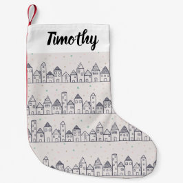 Färgning av Page-julbyn i Snö Liten Julstrumpa