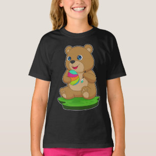 Färgning av Påskägget Bear Påsk T Shirt