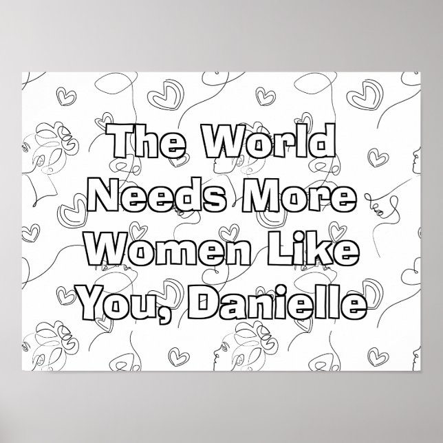 Färgning av personlig Internationell Poster (Framsidan)