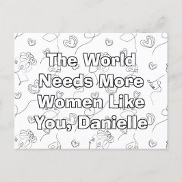 Färgning av personlig Internationell Vykort